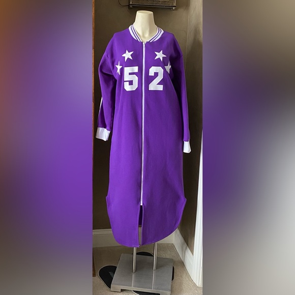 RARE Vintage 95s Night Gear Richard Leeds Sleepwear Robe, size S, Tracksuit top - Picture 2 of 9